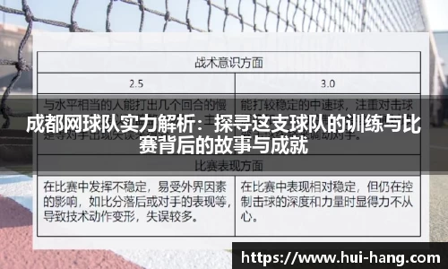 成都网球队实力解析：探寻这支球队的训练与比赛背后的故事与成就